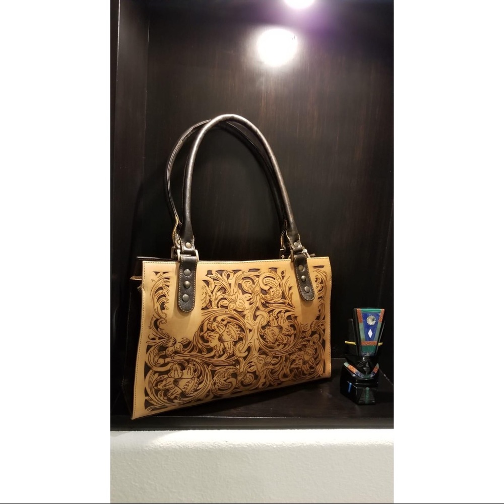 Mexican leather authentic purse